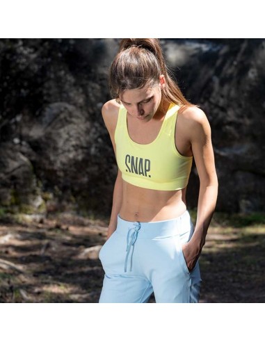 soutien-gorge classique (jaune) - haut de l'escalade femme - snap