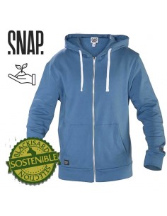 Zip Hoody (bleu d'acier) -...