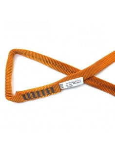 tubulaire 19 mm - anneau à ruban plat cossé 19 mm (180 cm) - edelweiss 2