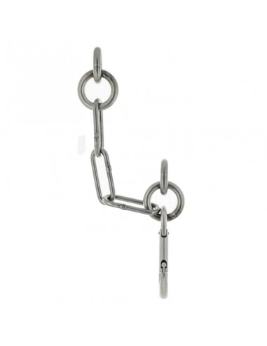 Descuelgue inox. con mosqueton draco y anclajes químicos - Fixe