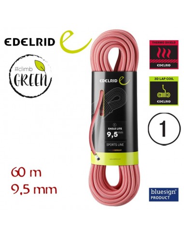 Eagle Lite 9,5 mm - Cuerda simple 60m...