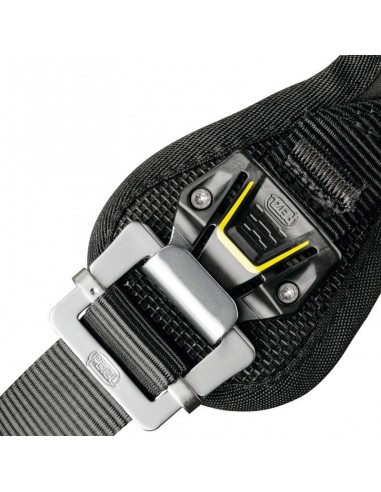 Avao Bod Fast (Negro/Amarillo)- Arnés confortable anticaídas para sujeción y suspensión - Petzl