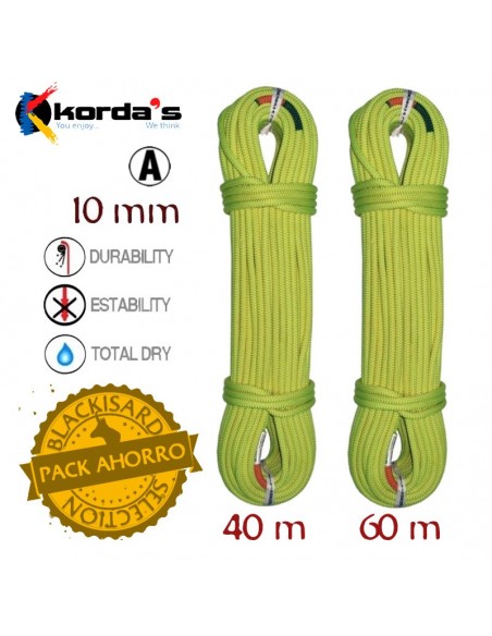 Pack Dana 40m 10mm + Dana 60m 10mm - cuerda barrancos - Korda\'s