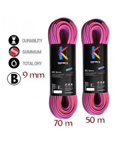Pack Iris 50m 9mm + Iris 70m 9mm - cuerdas barrancos - Korda\'s