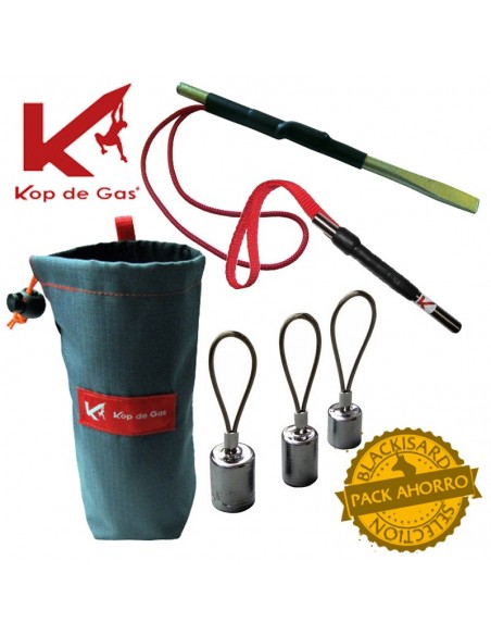 Pack plomos plus - Remachador + Extractor + bolsa same + 6 plomos (2M + 2L + 2XL) - Kop de gas