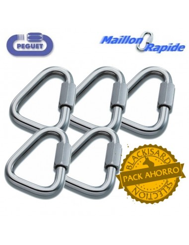 Pack 5 Maillon delta zincado 10mm -...