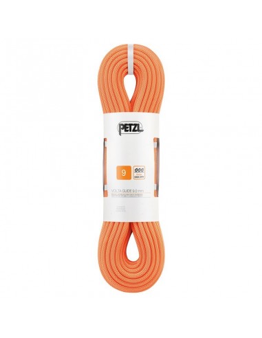 Volta Guide 9mm 100m (Naranja) - Cuerda triple homologacion para alpinismo técnico - Petzl