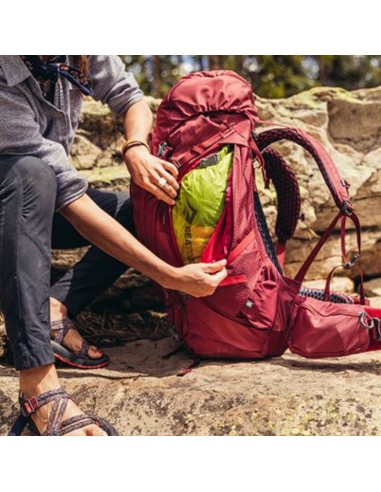 kalmie 50 - sac à dos de trekking 50 l pour femme (net bordeaux) - gregry