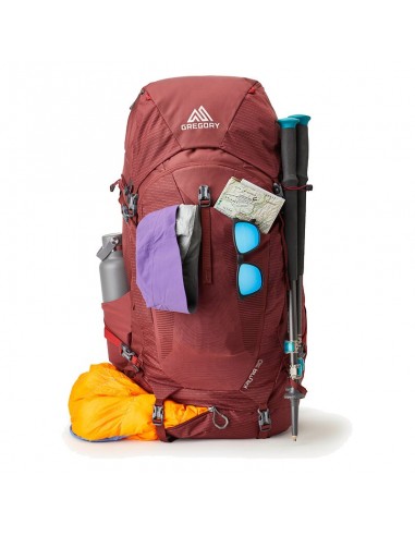 kalmie 50 - sac à dos de trekking 50 l pour femme (net bordeaux) - gregry