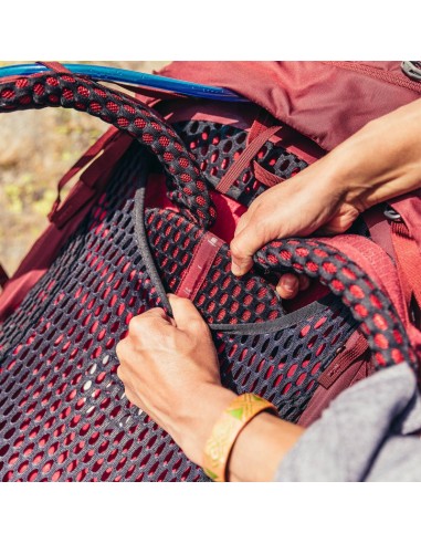 kalmie 50 - sac à dos de trekking 50 l pour femme (net bordeaux) - gregry
