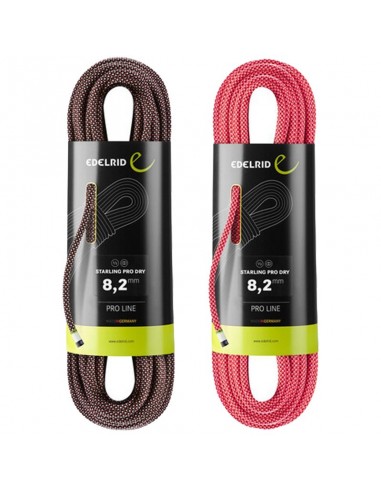 Pack 2 cuerdas Starling Pro Dry 8,2 mm (Night + Pink) - Edelrid