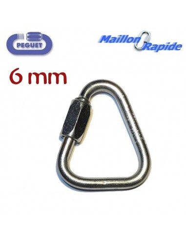 Maillon delta zincado 6 mm − Pegat