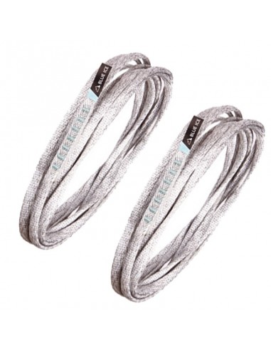pack 2 rainure lumineuse de mission 180 cm (blanc/gris) - dyneema tubulaire 8 mm - glace bleue