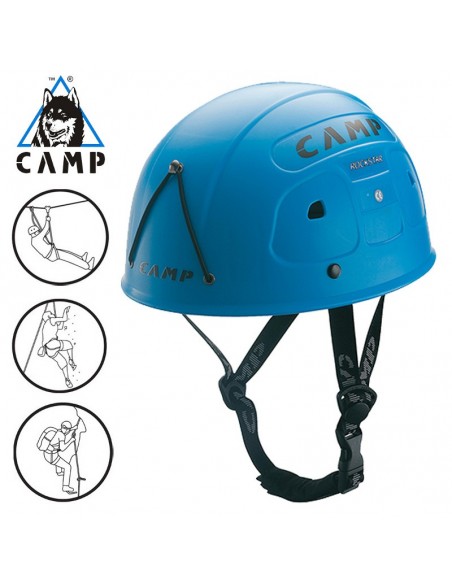 Rockstar Light Blue - Casco versátil y sólido (53-62cm) - Camp