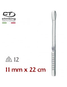 Extender dyneema 22cm (blanco / gris / azul oscuro) - Cinta Express dyneema - Climbing Technology