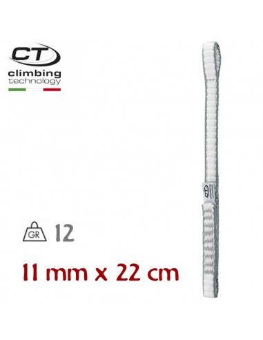 Extender dyneema 22cm (blanco / gris / azul oscuro) - Cinta Express dyneema - Climbing Technology