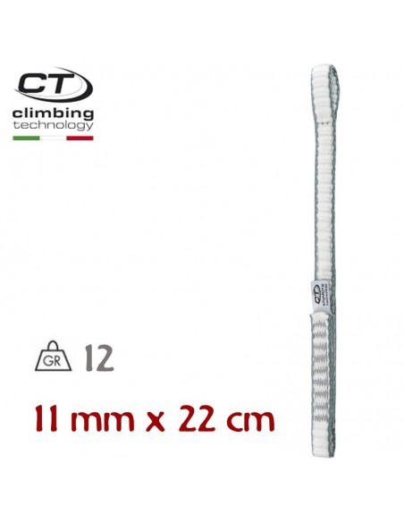 Extender dyneema 22cm (blanco / gris / azul oscuro) - Cinta Express dyneema - Climbing Technology