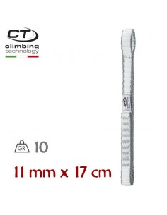 Extender dyneema 17cm (blanco / gris / azul oscuro) - Cinta Express dyneema - Climbing Technology