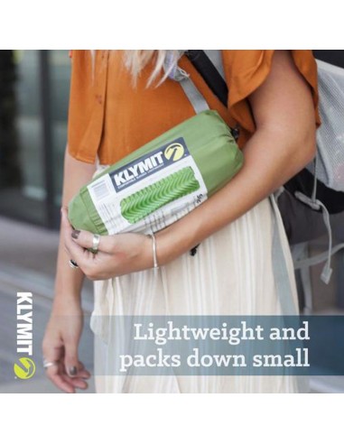 statique v (vert) - ruche compacte et légère gonflée - klymit