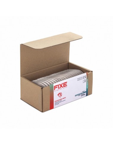 Pack 20 plaquetas acero ecotri D10mm - Fixe