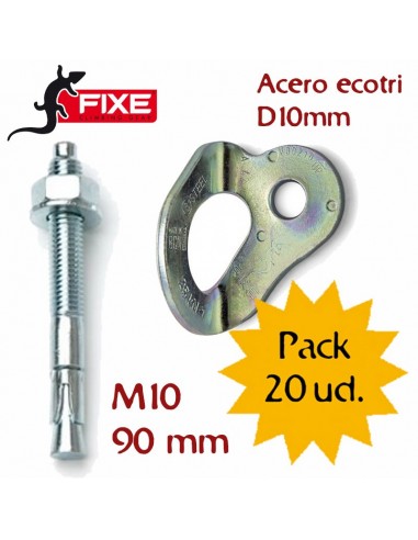 Pack 20 plaquetas ecotri D10mm + 20...