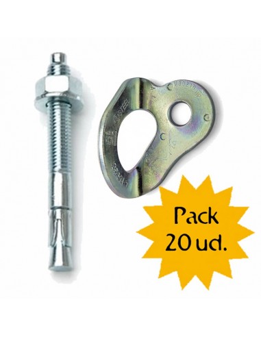 Pack 20 plaquetas ecotri D12mm + 20 parabolts M12x90mm - Fixe