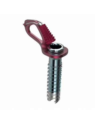 Aero lite 10cm (Red) - tornillo de hielo ultraligero con manivela - Blue Ice