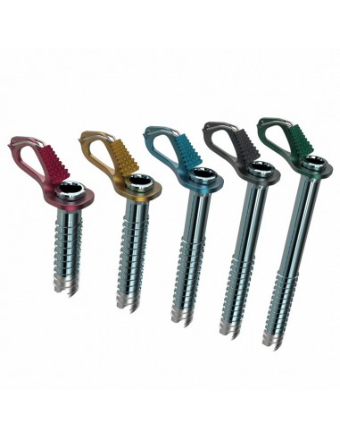 Aero lite 10cm (Red) - tornillo de hielo ultraligero con manivela - Blue Ice