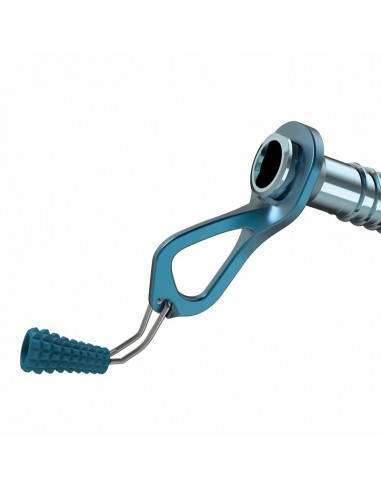 Aero lite 16cm (Blue) - tornillo de hielo ultraligero con manivela - Blue Ice