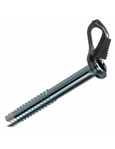 Aero lite 19cm (Grey) - tornillo de hielo ultraligero con manivela - Blue Ice