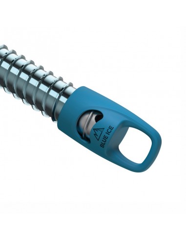 Aero lite 19cm (Grey) - tornillo de hielo ultraligero con manivela - Blue Ice