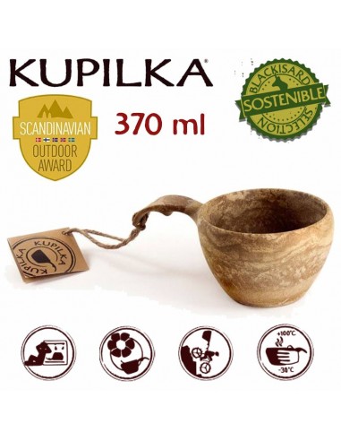 Taza 2 en 1 grand 37 (bois) - Kupilka