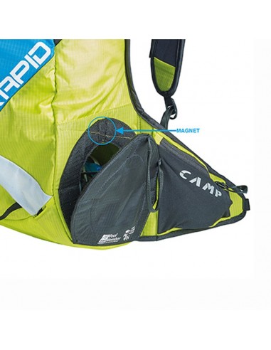rapide - sac à dos ski 20L (noir/vert) - camp