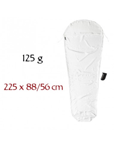 MummyLinner (Seda)  Economy, 210x88cm (Natural)- Saco sabana para saco de dormir - Cocoon