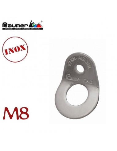 Aile M8 - Plaquette inoxydable sans...