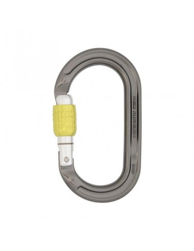 Ultra O Screwgate (Titanium/Lime) - Mosqueton oval de rosca - DMM