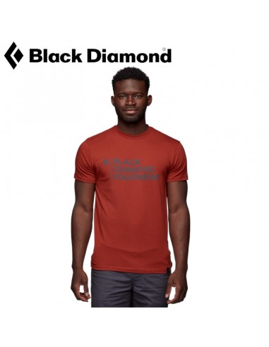 M STACKED LOGO TEE (Red Rock) - Black...