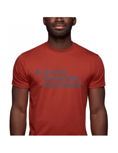 M STACKED LOGO TEE (Red Rock) - Black diamond