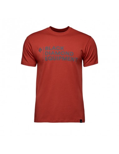 M STACKED LOGO TEE (Red Rock) - Black diamond