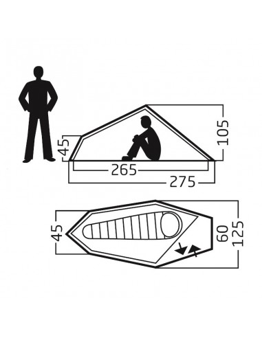 Svalbard 1 PU (Dark/Olive) - Tienda acampada ultraligera 1 persona - Nordisk