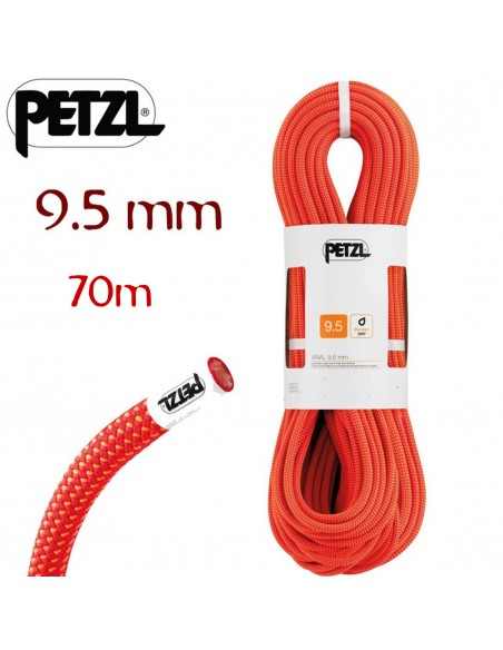 arial 9,5 mm 70 m - corde simple légère - petzl