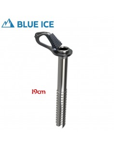 Aero Ice Screw (Grey) 19 cm - Blue Ice 2
