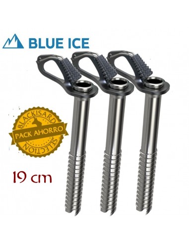Pack 3 Aero Ice Screw - Blue Ice