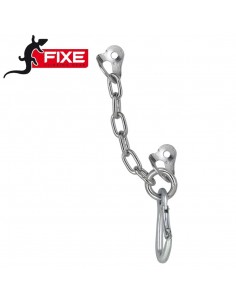 Relais D avec 1 mousqueton Draco (D10mm) acier bichromaté ecotri - Fixe