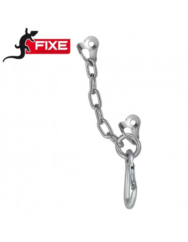 Relais D avec 1 mousqueton Draco (D10mm) acier bichromaté ecotri - Fixe