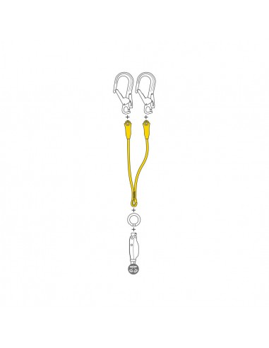 Jane-Y 100 cm - Élément d’amarrage double pour progression - Petzl