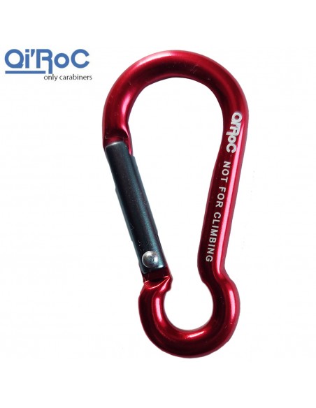 Miniper 5 mm rouge - mousqueton porte-clés - Qi'roc