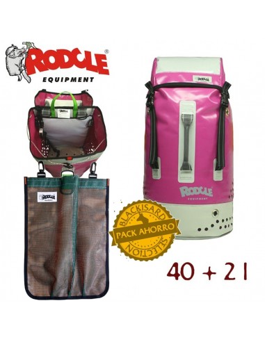 Pack Chichín Violet + sac secours - sac de canyoning avec sac pour corde secours - Rodcle