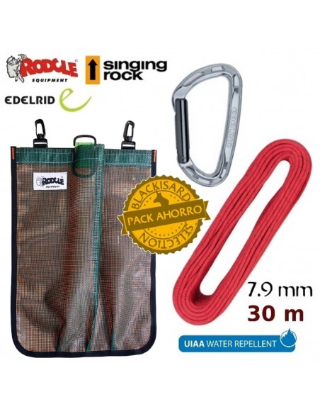 Pack corde auxiliaire de secours dynamique - Rodcle/Edelrid/Singing Rock