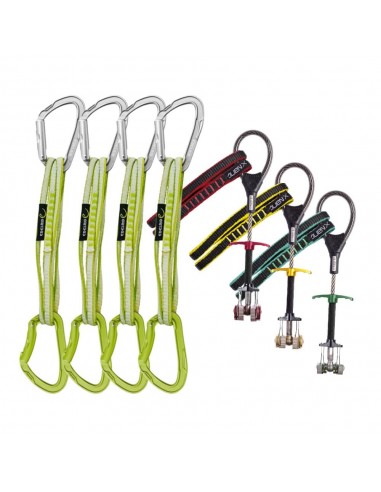 Pack 3 Alien X (semáforo) con 4 cintas extensibles Mission Set - Alien Cam/Edelrid